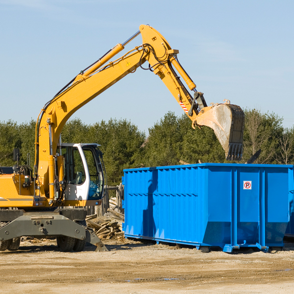 can i request a rental extension for a residential dumpster in Bacova VA